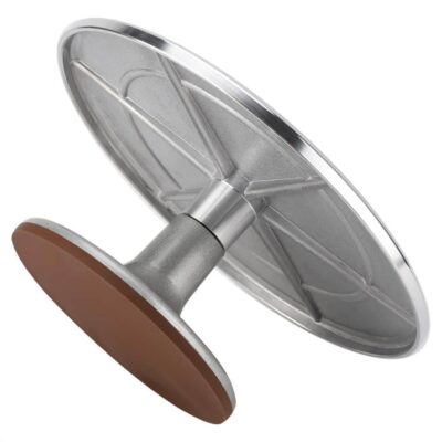 stevig taartschotel van RVS op voet